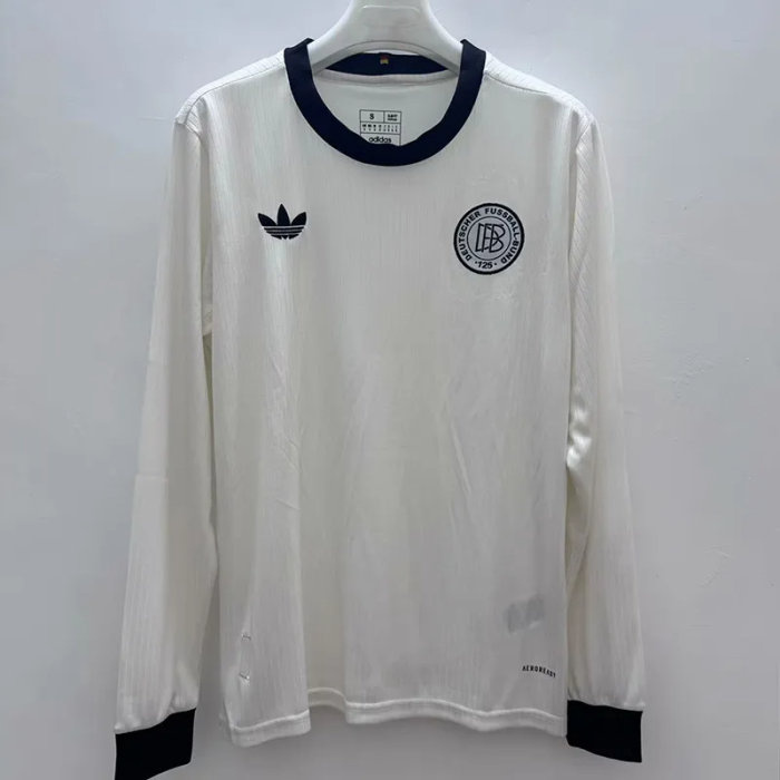 24-25 Germany White 125th Anniversary Long Sleeve Soccer Jersey (长袖)