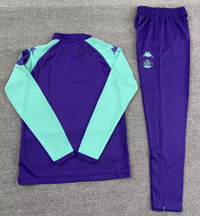 25-26 Real Valladolid High Quality Half Pull Tracksuit