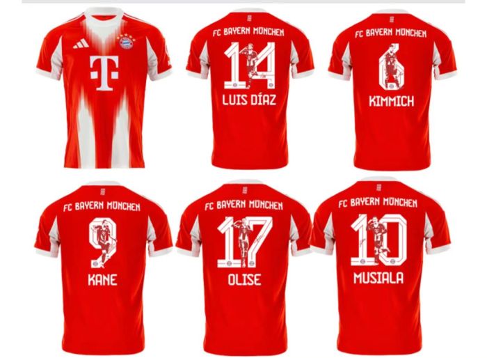 25-26 Bayern Home Special Edition Font Fans Soccer Jersey (印特别版字体)