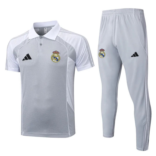 25-26 Real Madrid High Quality Polo Tracksuit