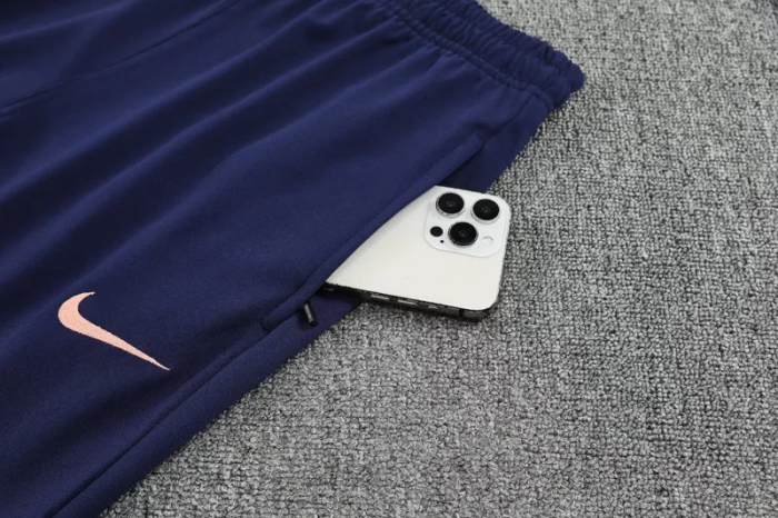 25-26 France High Quality Half Pull Tracksuit