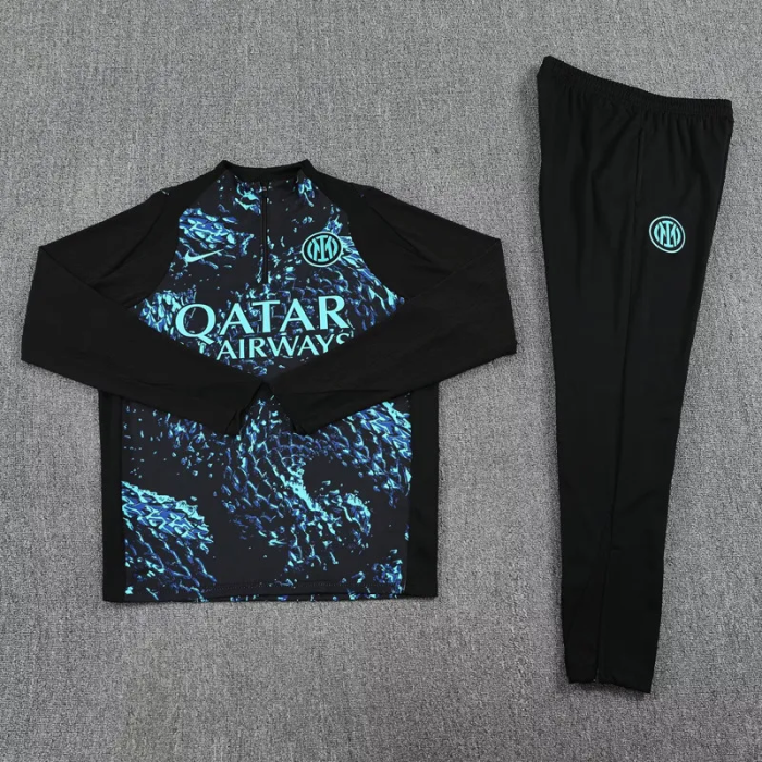 25-26 Inter Milan High Quality Half Pull Tracksuit