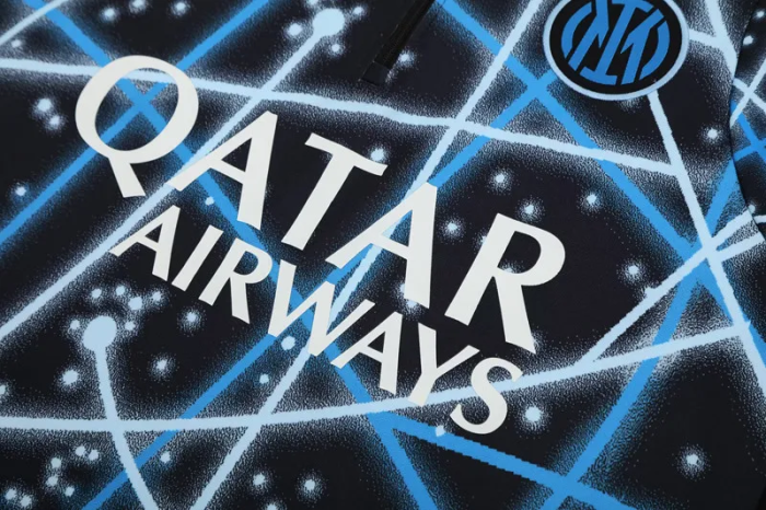 25-26 Inter Milan High Quality Half Pull Tracksuit