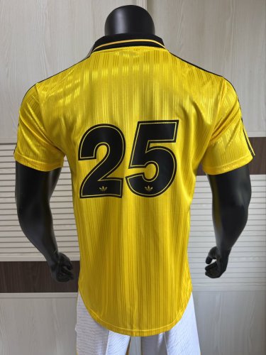 2025 AD Oasis Joint Edition #25 Yellow Player Version Polo Short Sleeve
