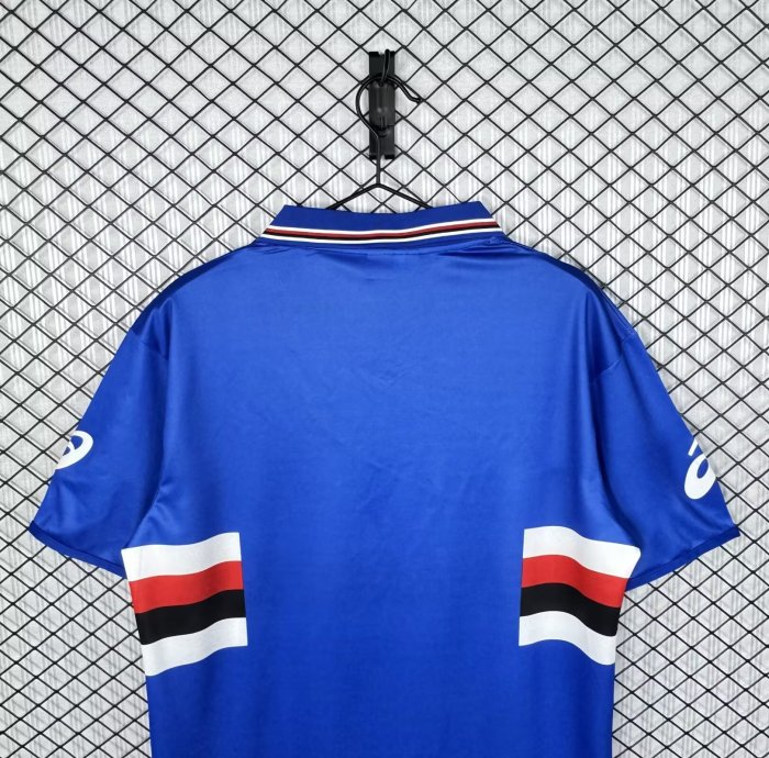 2003-2004 Sampdoria Home Retro Soccer Jersey