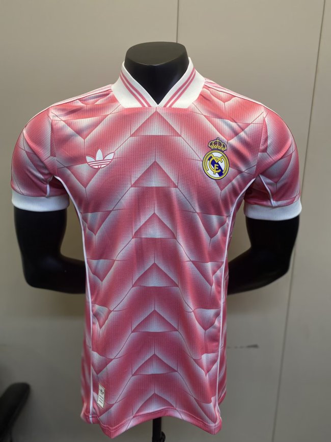 25-26 Real Madrid Pink Special Edition Player Version Soccer Jersey