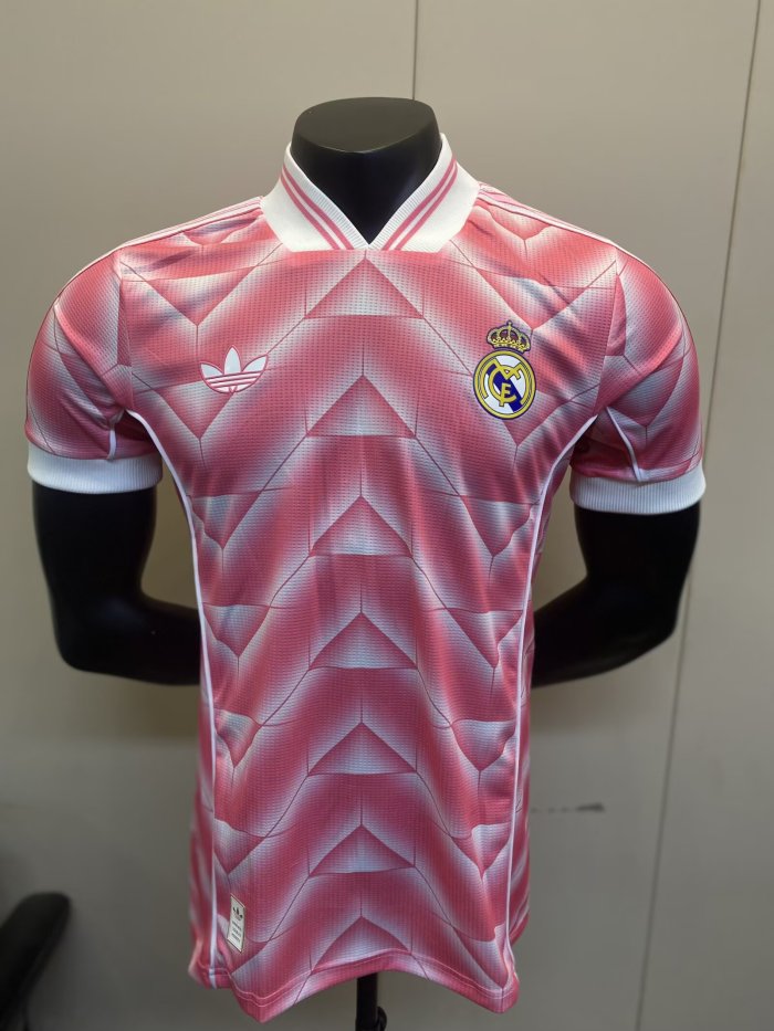 25-26 Real Madrid Pink Special Edition Player Version Soccer Jersey