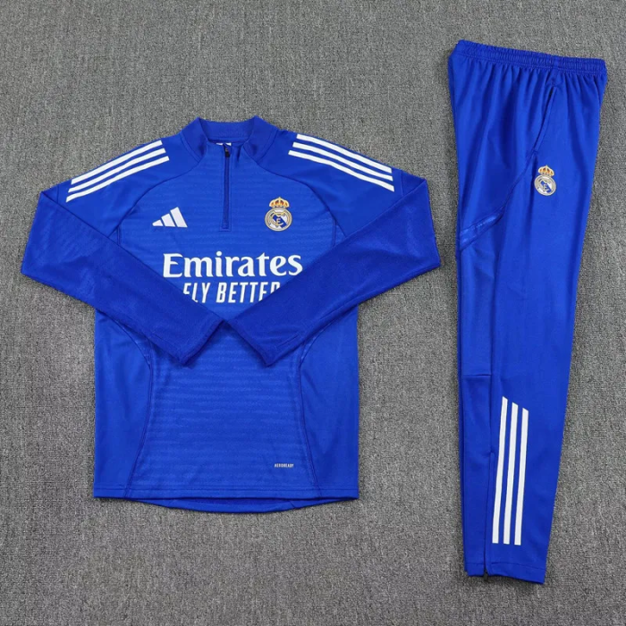 25-26 Real Madrid High Quality Half Pull Tracksuit
