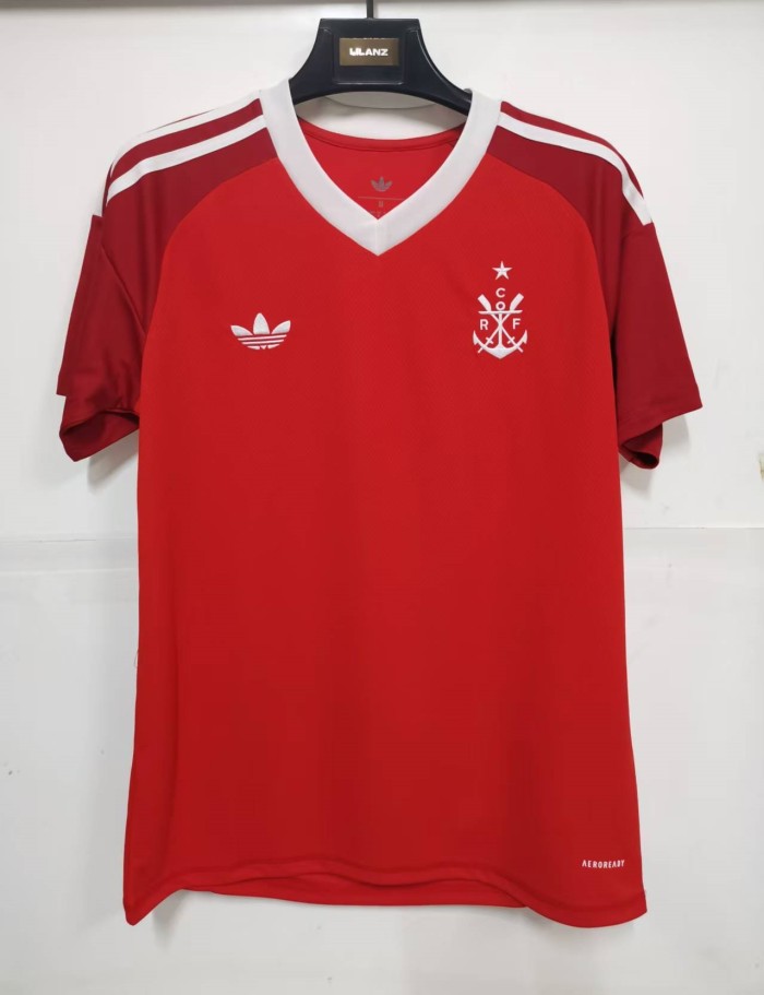 25-26 Flamengo Red Goalkeeper Fans Soccer Jersey