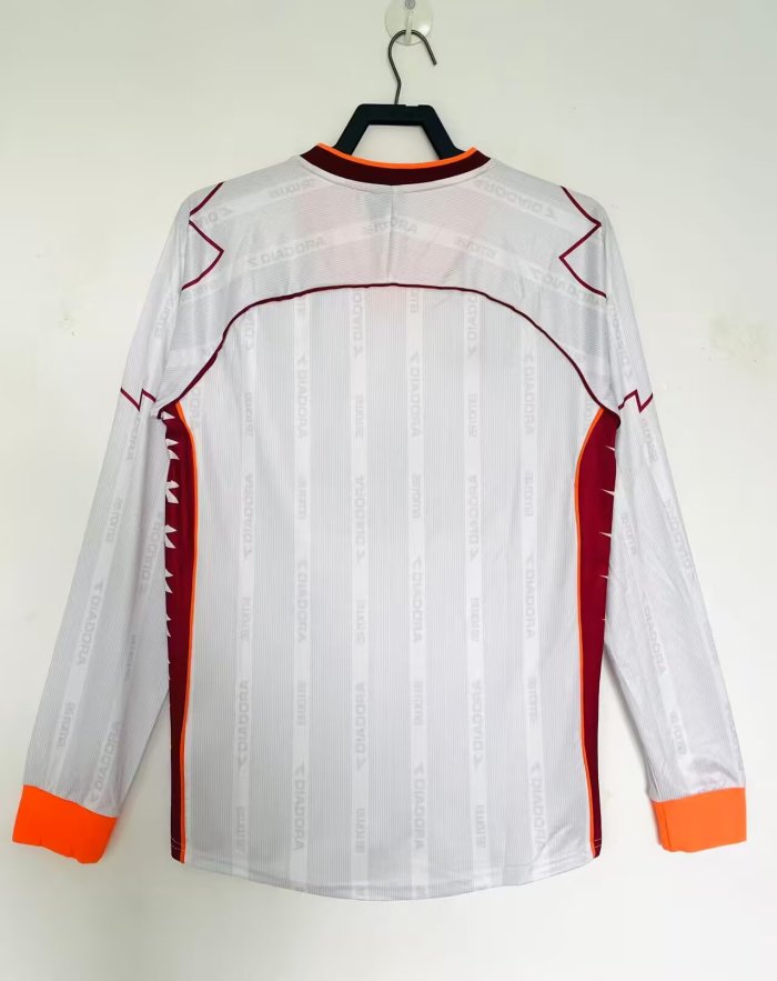 1999-2000 Roma Away Long Sleeve Retro Soccer Jersey
