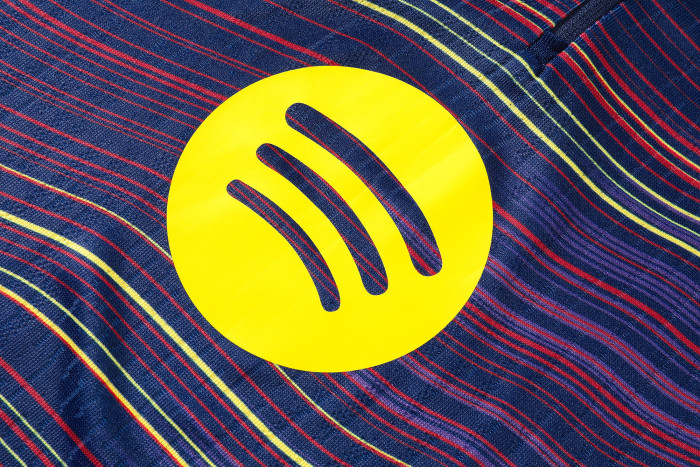 25-26 Barcelona High Quality Kids Half Pull Tracksuit