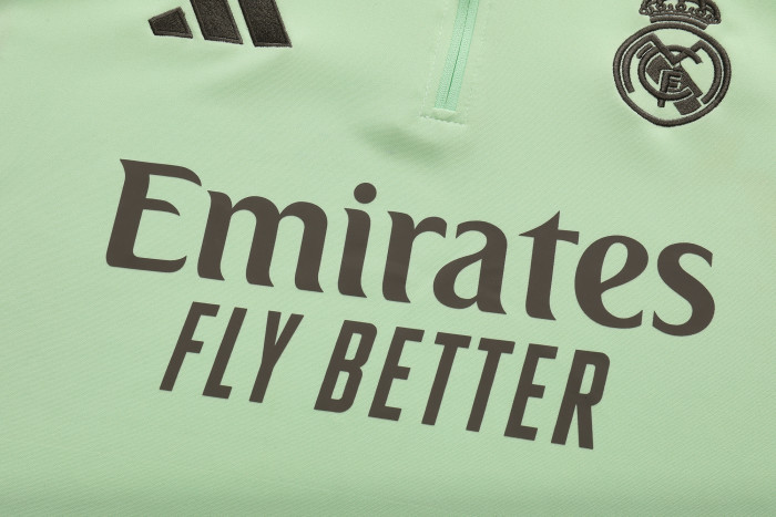 25-26 Real Madrid High Quality Kids Half Pull Tracksuit