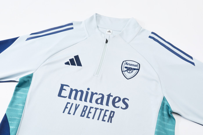 25-26 Arsenal High Quality Kids Half Pull Tracksuit