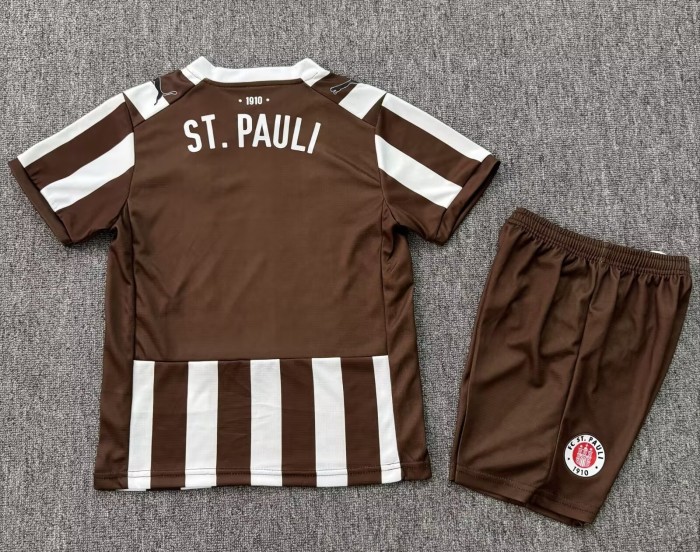 25-26 St. Pauli Home Kids Soccer Jersey