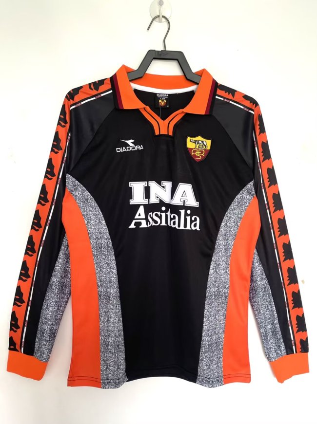1998-1999 Roma Third Long Sleeve Retro Soccer Jersey