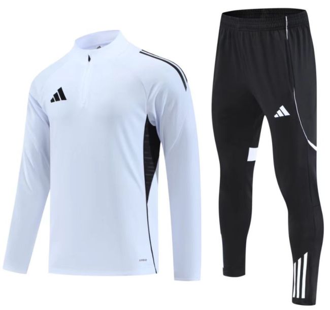 2025 AD White Half Pull Tracksuit