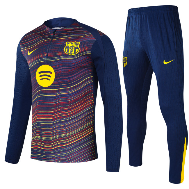 25-26 Barcelona High Quality Half Pull Tracksuit