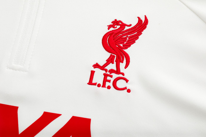 25-26 Liverpool High Quality Half Pull Tracksuit（米白）