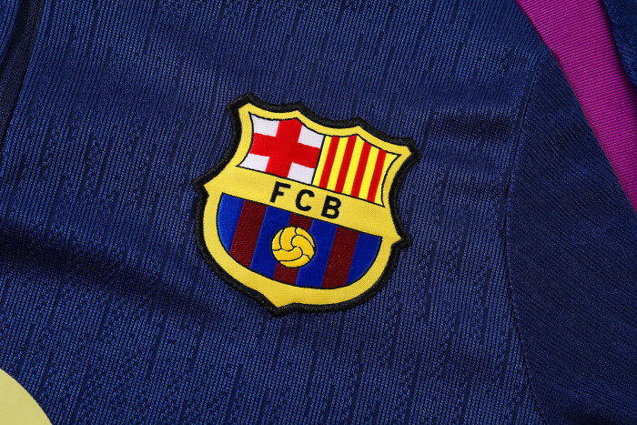 25-26 Barcelona High Quality Half Pull Tracksuit