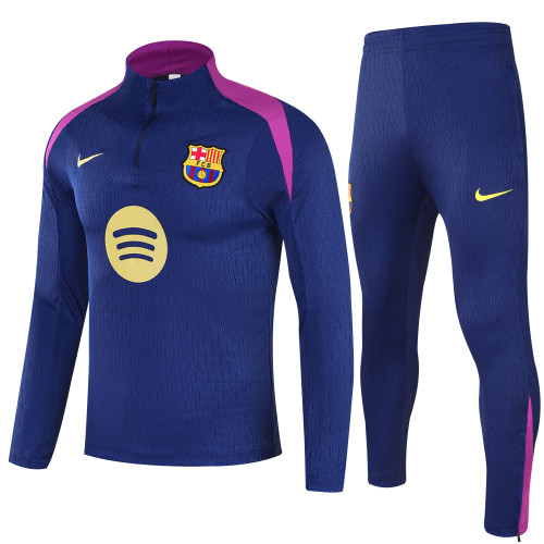25-26 Barcelona High Quality Half Pull Tracksuit