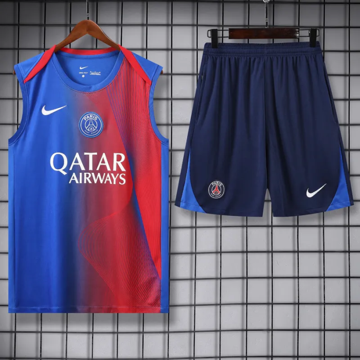 25-26 Paris Saint-Germain High quality Tank Top And Shorts Suit