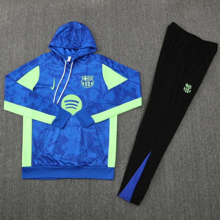 25-26 Barcelona Blue Hoodie Tracksuit (卫衣套装)