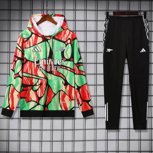 25-26 Arsenal Green orange Hoodie Tracksuit (卫衣套装)