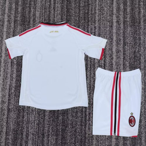 2009-2010 AC Milan Away Retro Kids Soccer Jersey