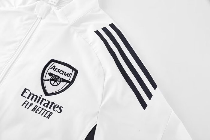 2025 Arsenal White High Quality Windbreaker Suit