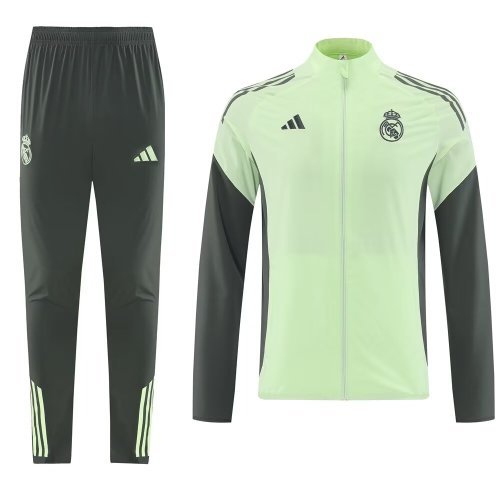 2025 Real Madrid Green High Quality Windbreaker Suit