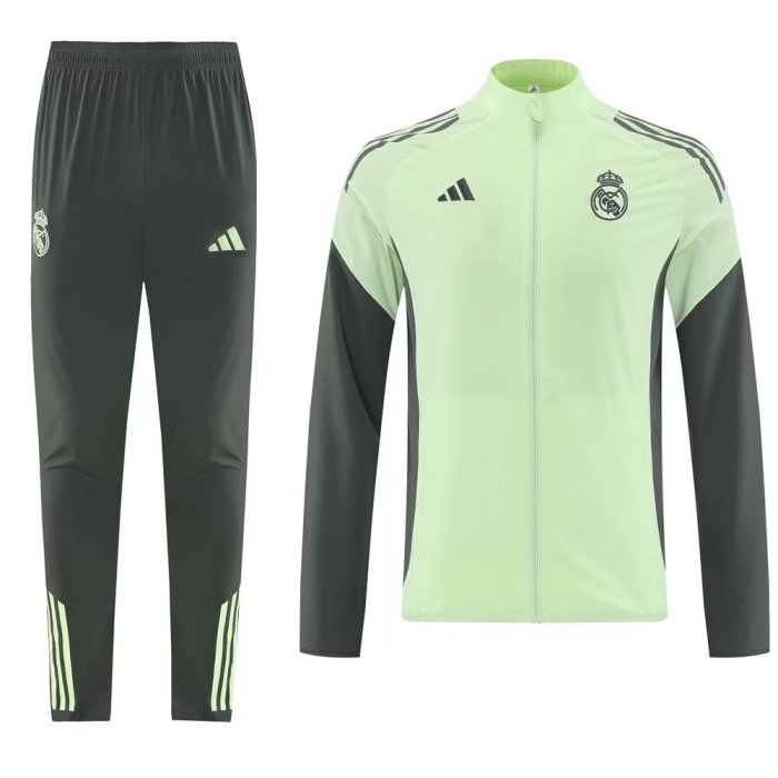 2025 Real Madrid Green High Quality Windbreaker Suit