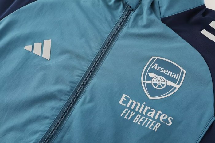 2025 Arsenal Blue High Quality Windbreaker Suit