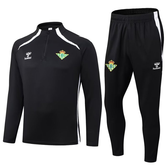 25-26 Real Betis High Quality Half Pull Tracksuit
