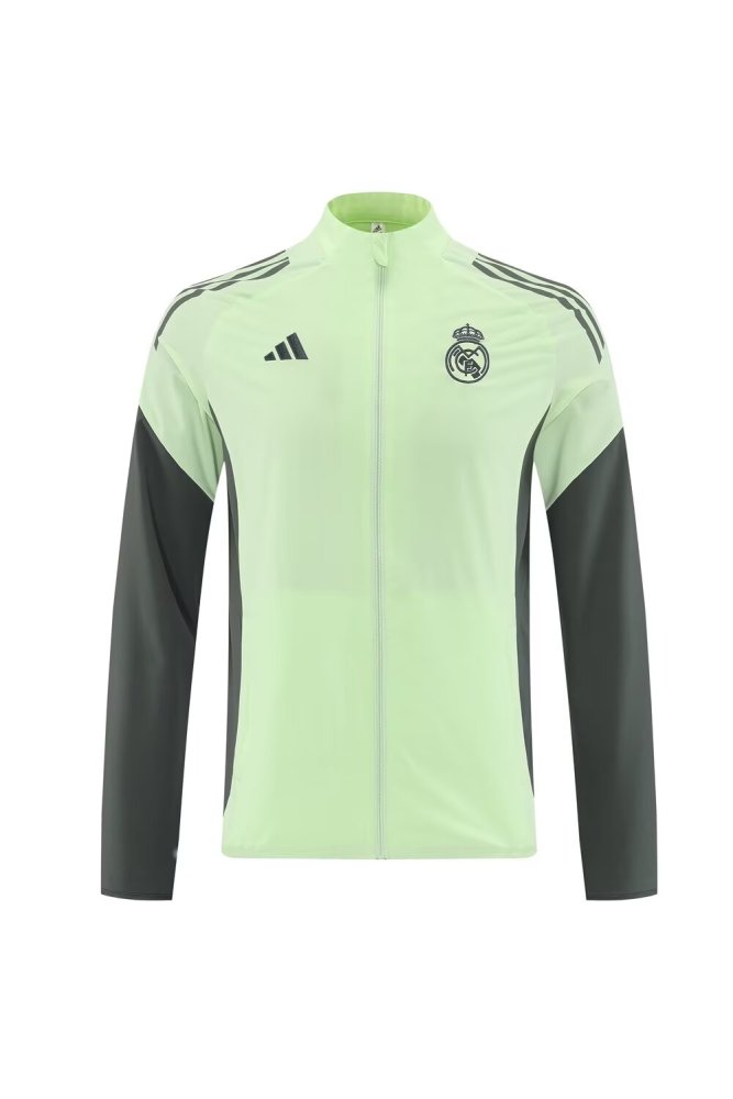 2025 Real Madrid Green High Quality Windbreaker Suit