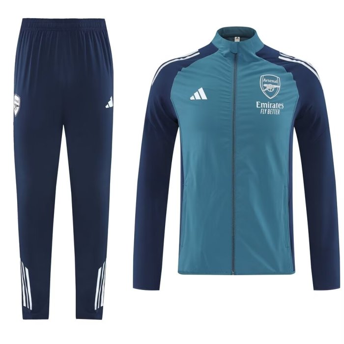 2025 Arsenal Blue High Quality Windbreaker Suit