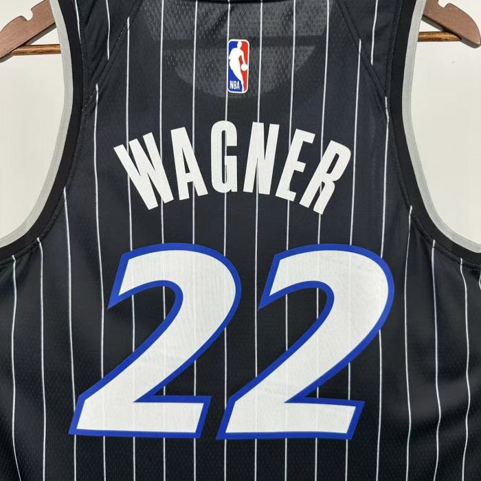 25-26 Magic WAGNER #22 Black Top Quality Hot Pressing NBA Jersey (Trapeze Edition) 飞人版