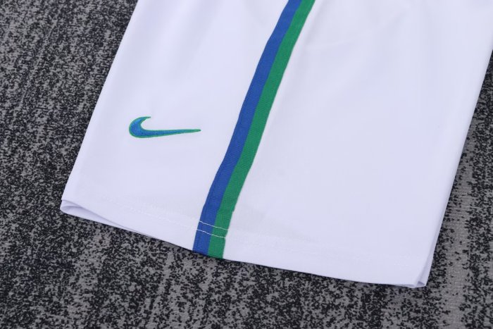 1997 Brazil Away Retro Kids Soccer Jersey