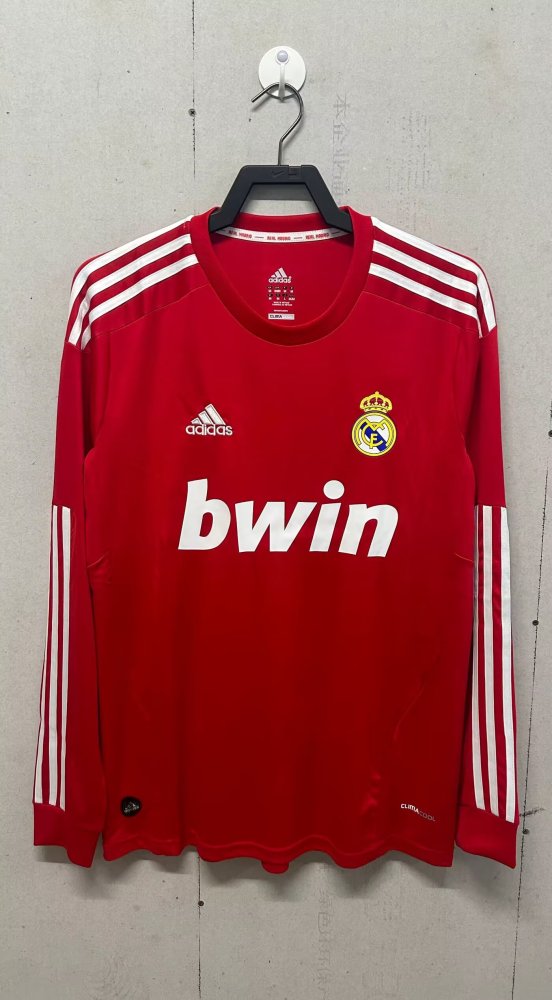 2011-2012 Real Madrid Third Long sleeves Retro Soccer Jersey