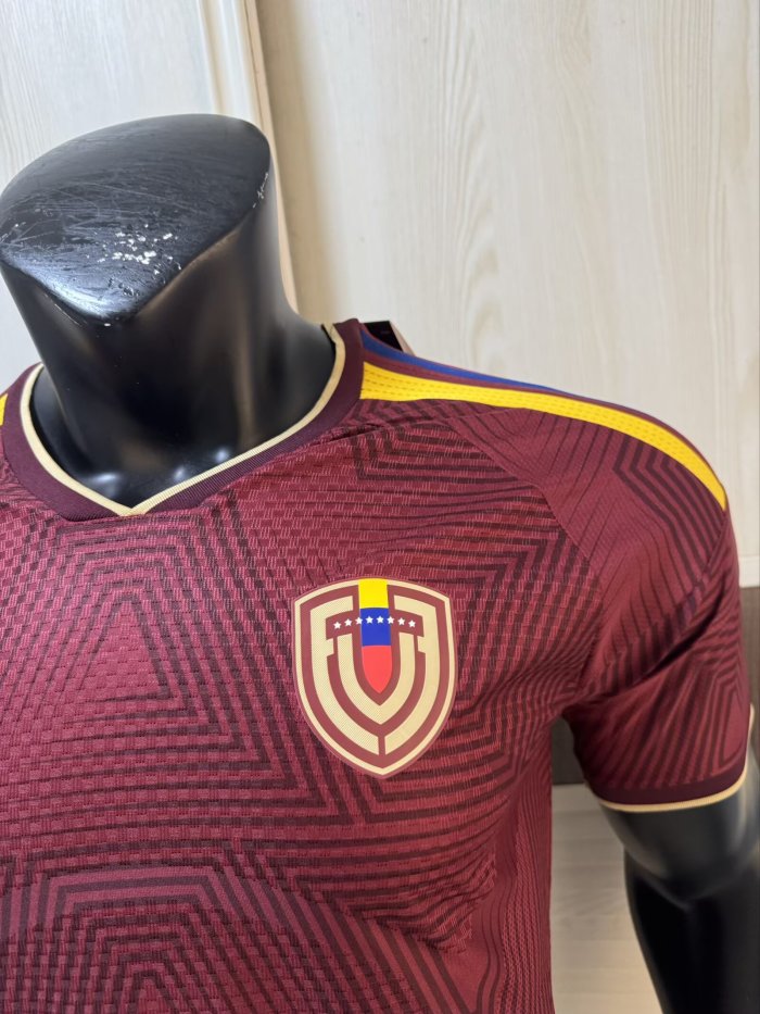 2026 Venezuela Home Player Version Soccer Jersey