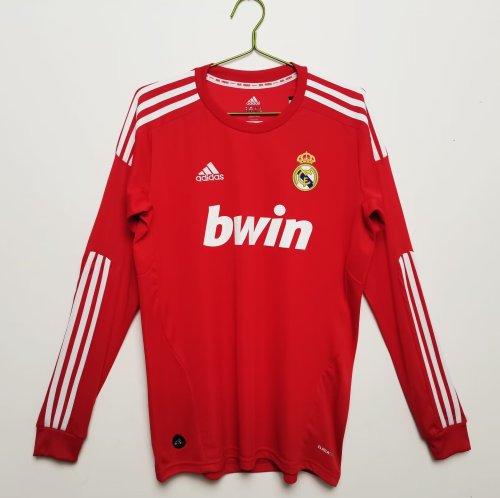 2011-2012 Real Madrid Long Sleeve Retro Soccer Jersey