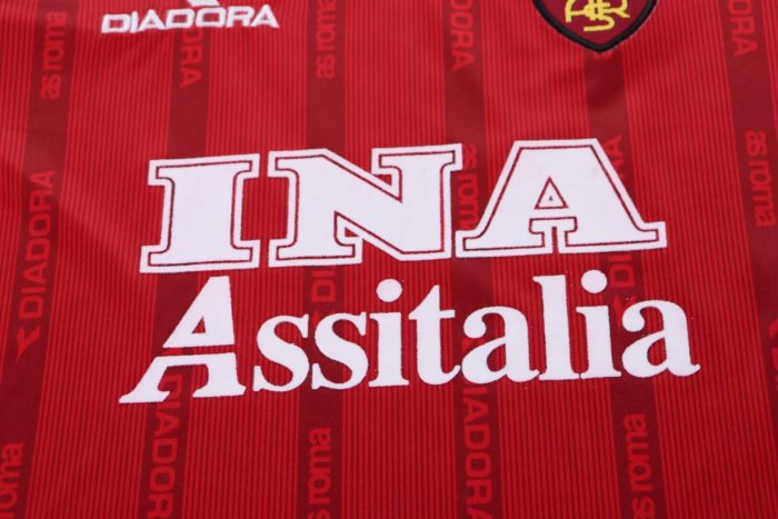 1999-2000 Roma Home Retro Kids Soccer Jersey