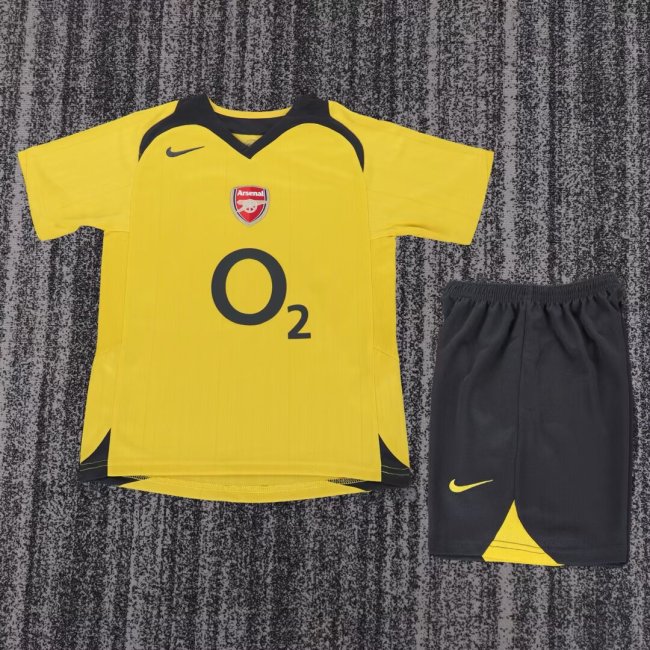 2005-2006 Arsenal Away Retro Kids Soccer Jersey