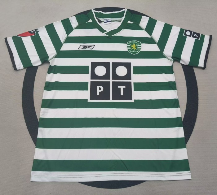 2003-2004 Sporting Lisbon Home Retro Soccer Jersey