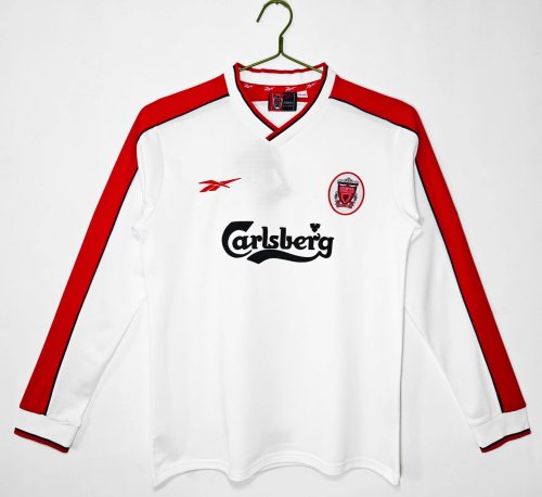 1989 Liverpool Away Long Sleeve Retro Soccer Jersey