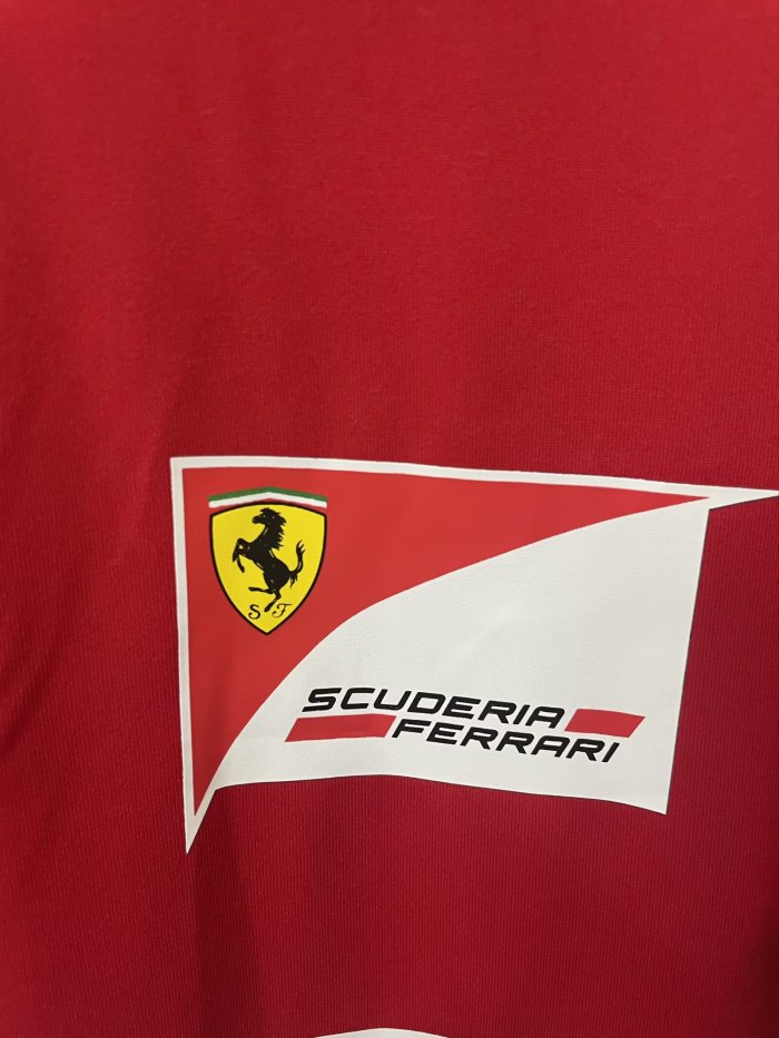 2025 F1 Ferrari New Pattern Red Short Sleeve Racing Suit