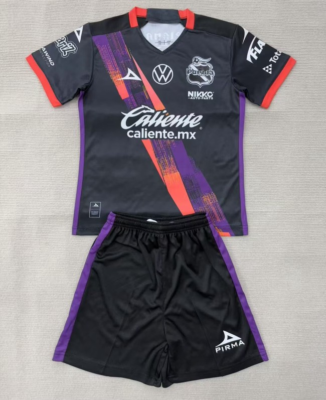 25-26 Puebla Away Kids Soccer Jersey