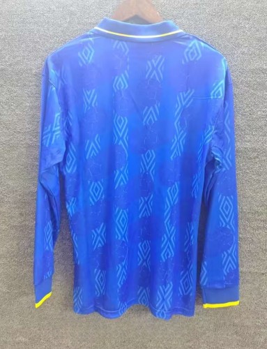 2014 Colombia Long Sleeve Retro Soccer Jersey