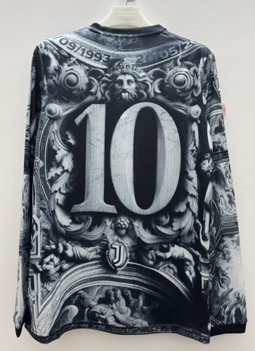 25-26 Juventus Black Special Edition Long sleeves Fans Training shirts