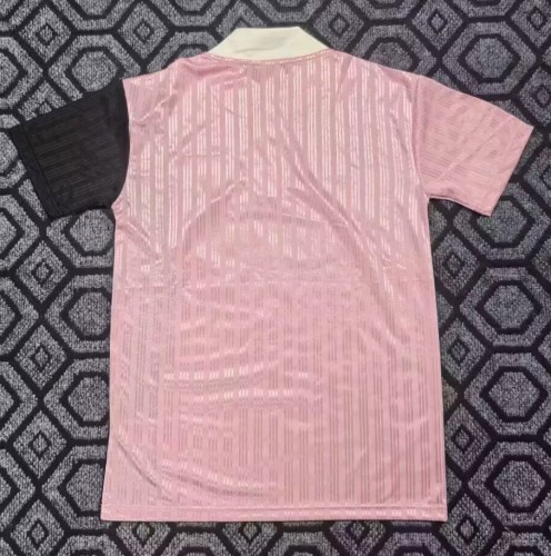 1996 AD Oasis Joint Edition Pink Retro Version Polo Short Sleeve