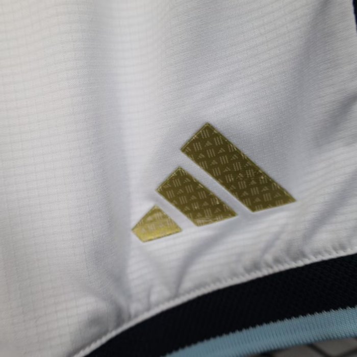 2026 Argentina White Player Version Shorts Pants (球员短裤)